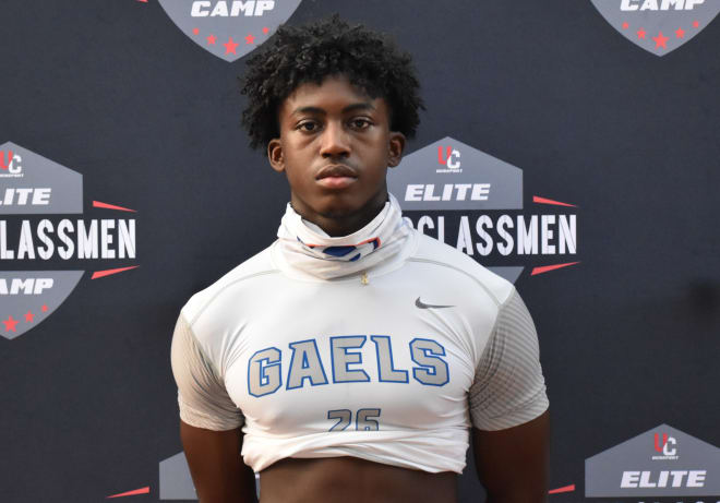 Bishop Gorman HS (Las Vegas, Nev.) safety Zion Branch is a top priority for USC in the 2022 recruiting cycle.