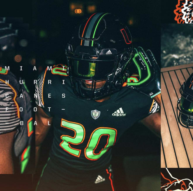 Miami Hurricanes 2023 'Miami Nights' Uniform — UNISWAG