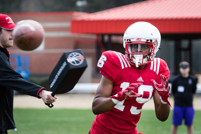 NC State Wolfpack football receiver C.J. Riley
