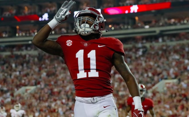 Alabama Freshman Henry Ruggs has hauled in four receptions for four-touchdowns this season | Getty Images