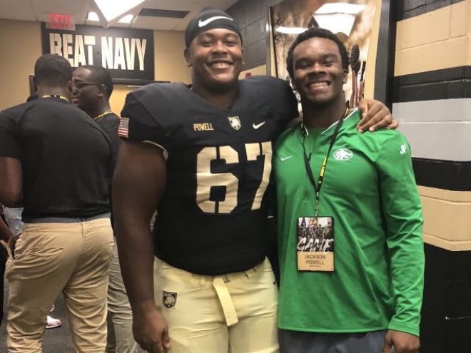2nd year Army offensive lineman Dean Powell will be joined in 2020 by his younger brother, Jackson Powell 