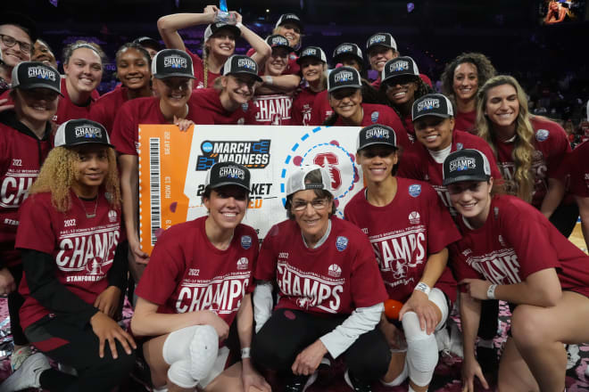 Stanford wins back-to-back Pac-12 tournament titles. 