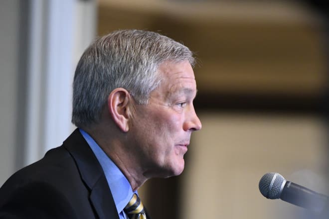 Kirk Ferentz addresses a challenging 48 hours after concerns were expressed by former players. 