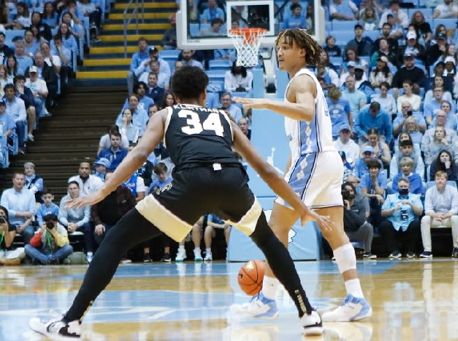 North Carolina UNC Tar Heels Basketball Seth Trimble Hubert Davis ACC Playing Time Reserve Guard Role