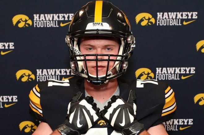 Tampa Jesuit offensive lineman Connor McLaughlin visited the Iowa Hawkeyes this week.