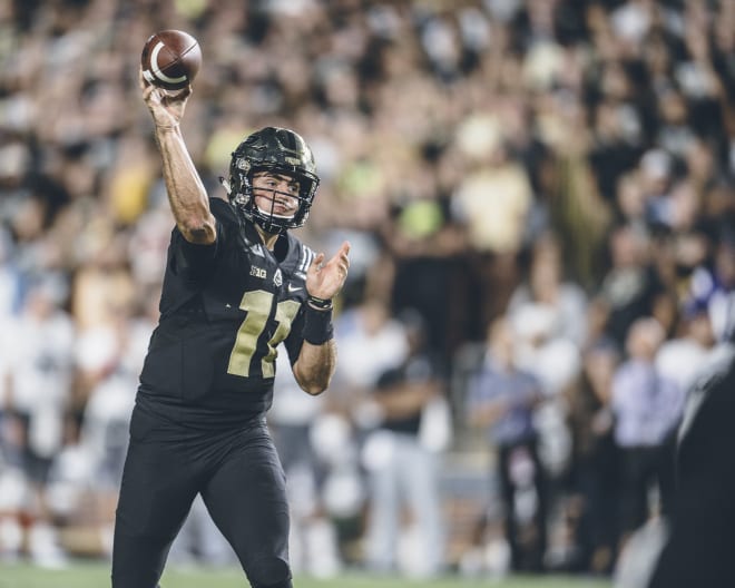 David Blough is taking aim at the NFL when he works out at Purdue's Pro Day on Tuesday.