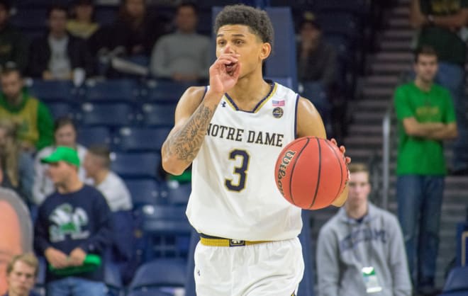 Freshman point guard Prentiss Hubb and the Irish try to avoid ending the season with eight straight losses.