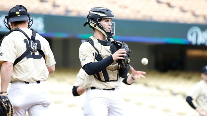 Catcher Ty Duvall had a huge bases-clearing double on Friday against Florida.