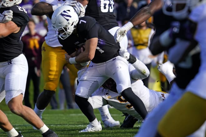 Andrew Marty gave Northwestern's offense a brief spark.