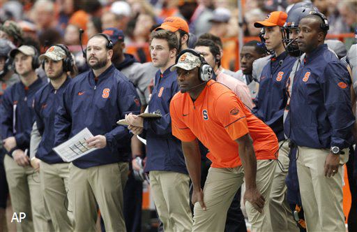 Syracuse football head coach Dino Babers