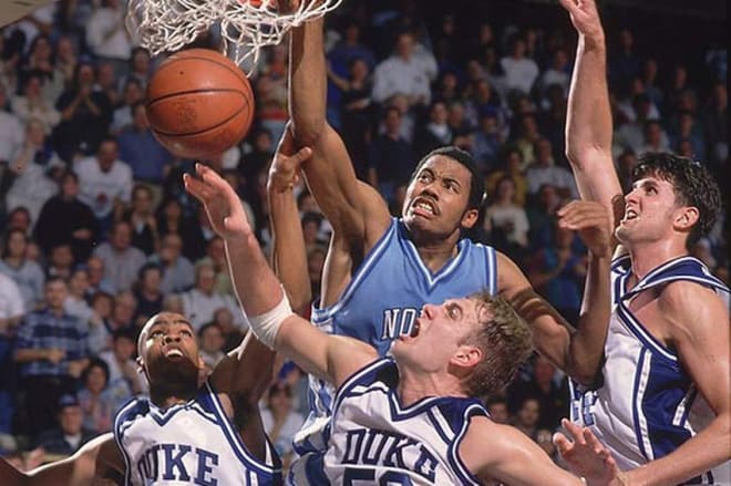 THI looks at the top UNC basketball teams ever, focusing here on the 1995 Tar Heels.