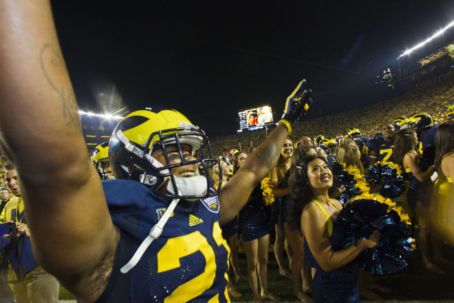 Michigan Wolverines football wideout Jeremy Gallon posted 184 receiving yards in a win over Notre Dame.