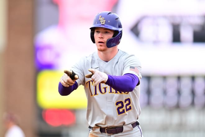 LSU freshman designated hitter Jared Jones had seven RBI including a three-run homer in the Tigers' win at Texas A&M on Saturday afternoon.