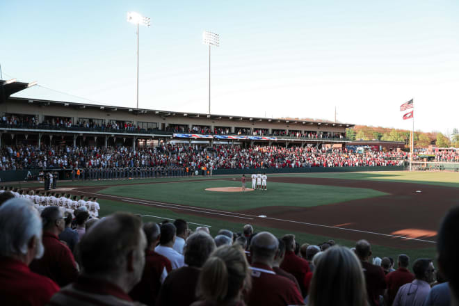 Arkansas has earned an at-large bid to the 2023 NCAA Tournament and it will host a regional at Baum-Walker Stadium in Fayetteville.