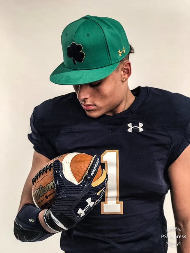 2021 WR Kaden Dudley hopes to land a Notre Dame offer in the future 