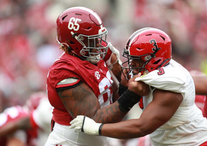 Alabama offensive lineman J.C. Latham. Photo | Alabama Athletics 