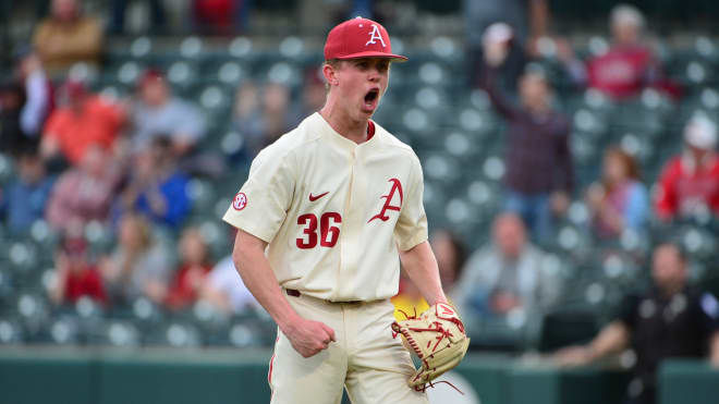 Peyton Pallette is one of several pitchers still vying for a spot in Arkansas' weekend rotation for 2021.