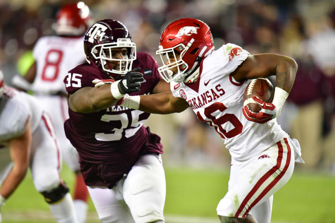 Arkansas Razorbacks' snap counts, PFF grades vs. Texas A&M Aggies