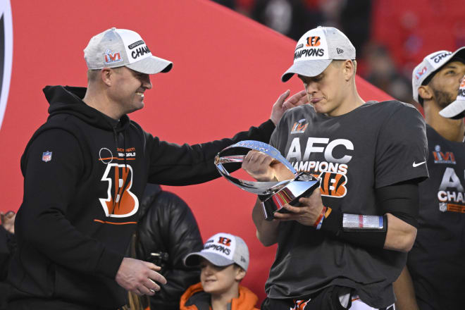 Former Husker QB Zac Taylor and Joe Burrow are heading to the Super Bowl.