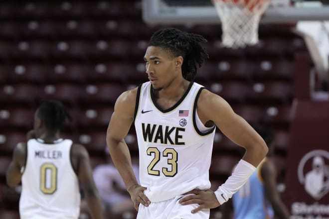 Former Gonzaga guard Hunter Sallis has blossomed at Wake Forest and is averaging 18.0 points per game this season.