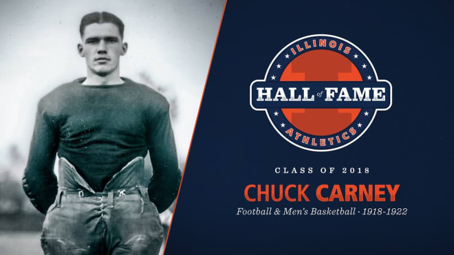 Chuck Carney was an All-American in both basketball and football at Illinois.  