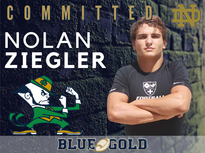 Nolan Ziegler is Notre Dame's third commitment of the 2022 class.