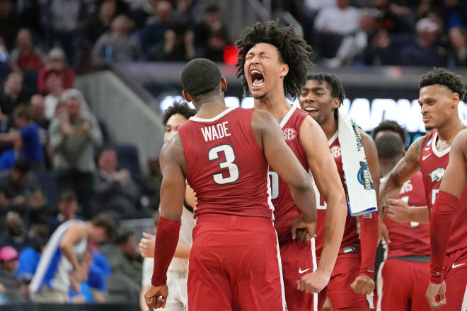 Arkansas is moving on to the Elite Eight.
