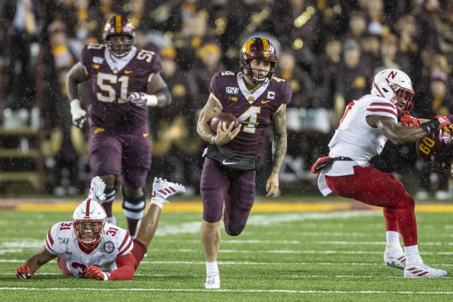 The Huskers' defense was pushed around all over the field by Minnesota. 