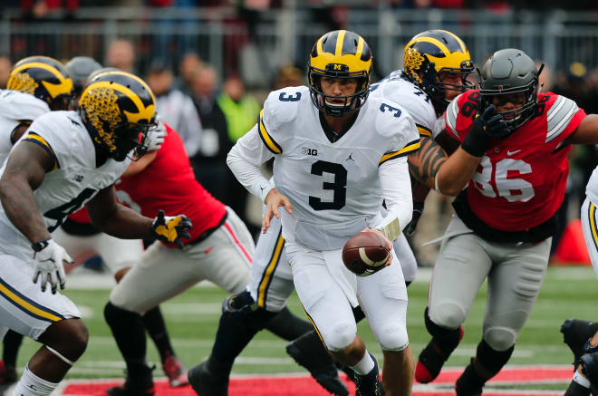 Michigan's last trip to Columbus in 2016 ended with a 30-27 double-overtime loss behind quarterback Wilton Speight. 