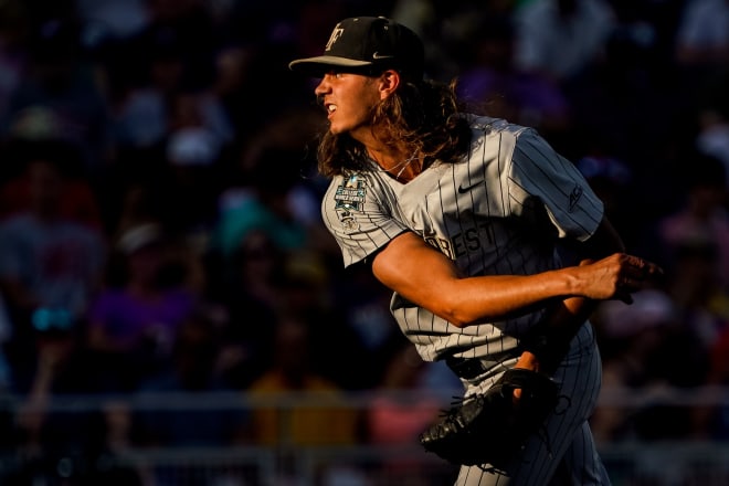 Rhett Lowder is likely to be picked in the top 10 of the MLB draft. 