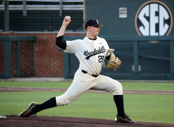 Vandy's Patrick Raby picked up a loss in his first game of the season.
