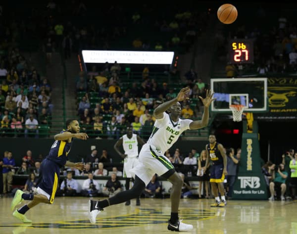 Baylor junior forward Johnathan Motley scored 23 points in the 71-62 win over West Virginia Monday at the Ferrell Center.