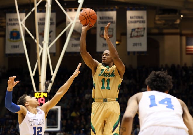 Junior point guard Demetrius Jackson finished 24 points in Notre Dame’s win over No. 9 Duke.