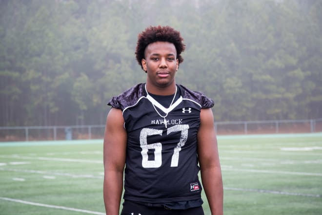 Havelock (N.C.) High junior offensive lineman Avery Jones is ranked as the No. 13 guard in the country by Rivals.com in the class of 2018.