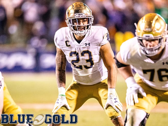 Notre Dame Fighting Irish football junior running back Kyren Williams 