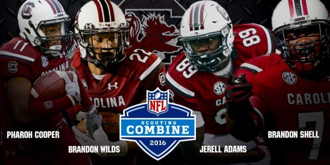 Four South Carolina players invited to Combine.