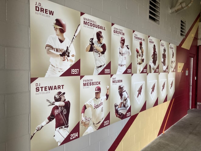 Prominent players in FSU history are now honored along Howser Stadium's concourses.