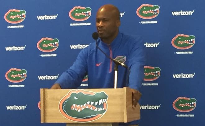 Florida defensive backs coach Torrian Gray