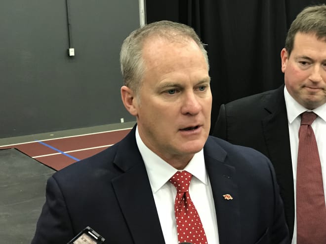 Arkansas athletic director Hunter Yurachek.