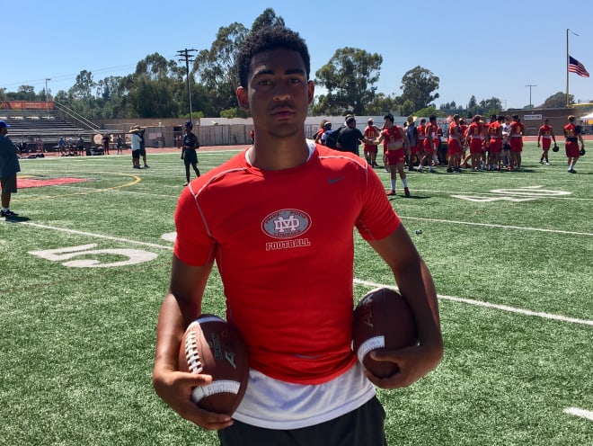 Bryce Young's Mater Dei HS squad was edged out by rival St. John Bosco in the semifinals of the prestigious South County Passing Tournament on Saturday, but Young was impressive all day.