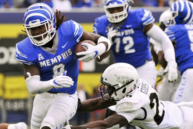 Memphis running back Darrell Henderson leads the nation in rushing yards and yards from scrimmage.
