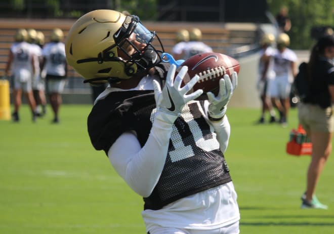 Redshirt freshman Amad Anderson is one of several young wide receivers who'll debut for the Boilermakers Friday night.