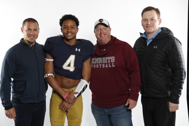 Four-star RB Chris Tyree and his head coach Kevin Tucker saw everything Notre Dame has to offer over the weekend