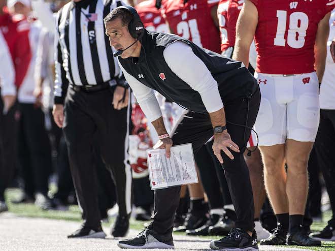 Wisconsin head coach Luke Fickell. 