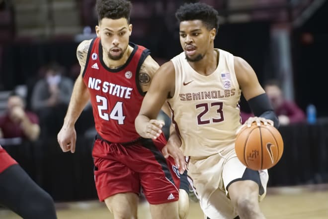 Senior guard M.J. Walker attacks the basket Wednesday night against N.C. State.