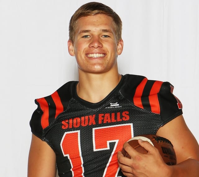 Sioux Falls linebacker Seth Benson added an offer from Iowa on Sunday.