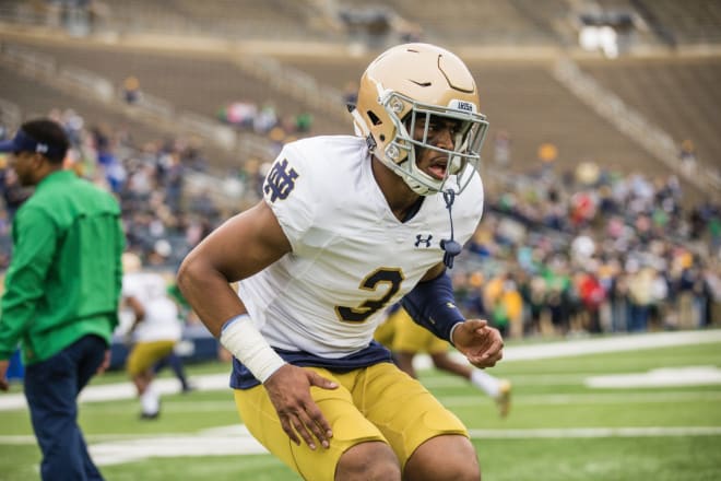 Notre Dame Fighting Irish football senior safety Houston Griffith