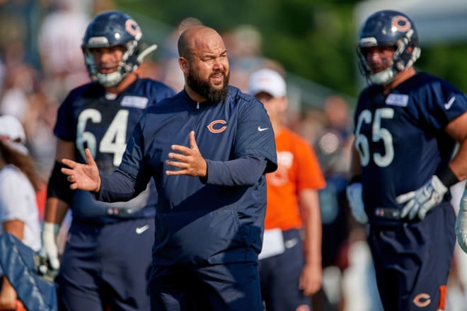 Offensive line coach Donovan Raiola. 