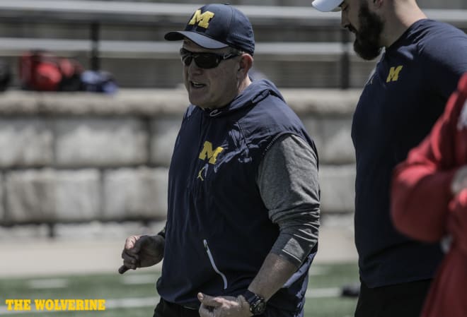 Michigan Wolverines offensive line coach Ed Warinner has a number of outstanding linemen to work with this year, even with Andrew Stueber's loss.