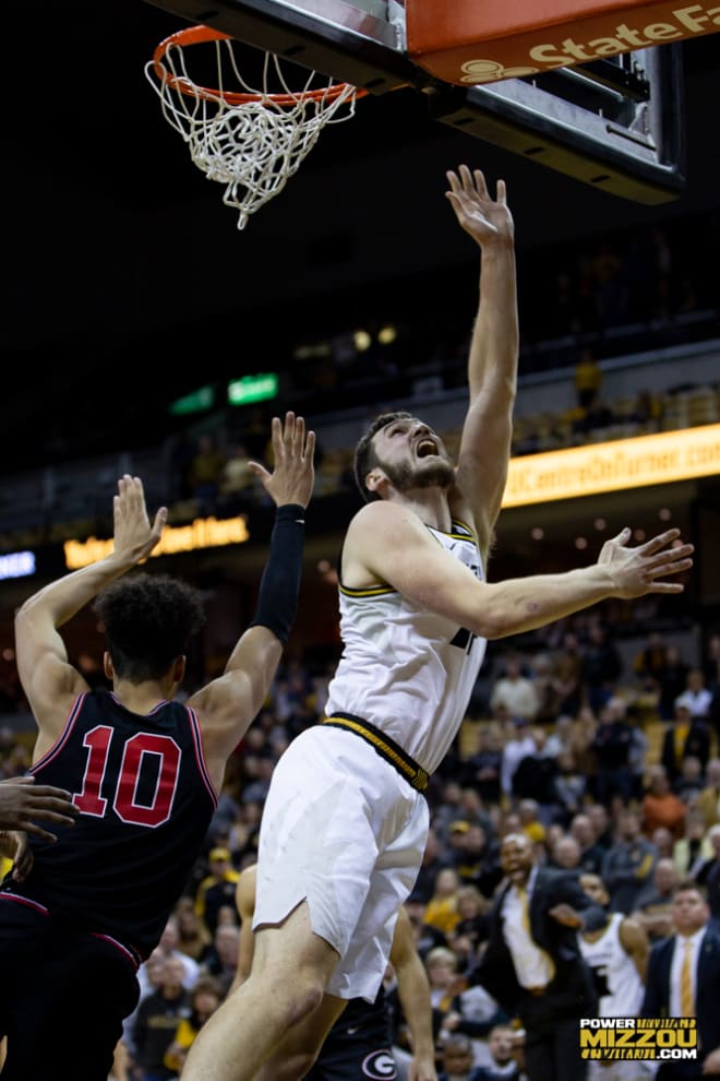 Reed Nikko scored a career-high 13 points on offense and had the game-winning block on defense in Missouri's comeback win over Georgia.